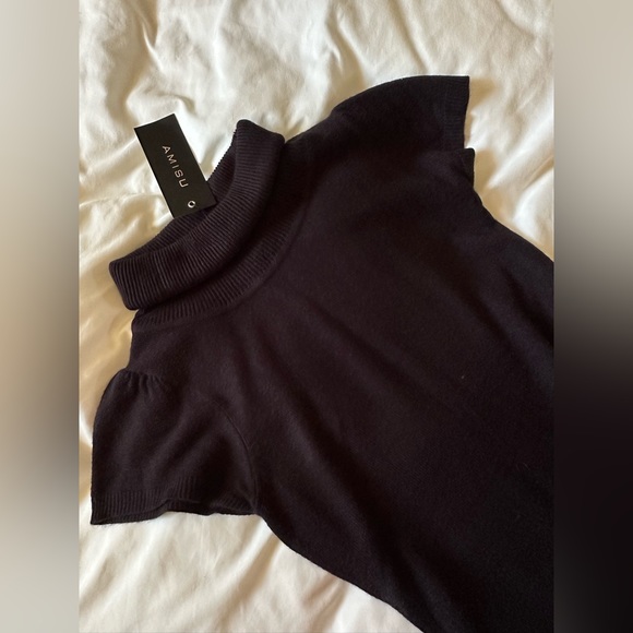 Amisu Knit Turtle Neck Mini Dress - Picture 5 of 9